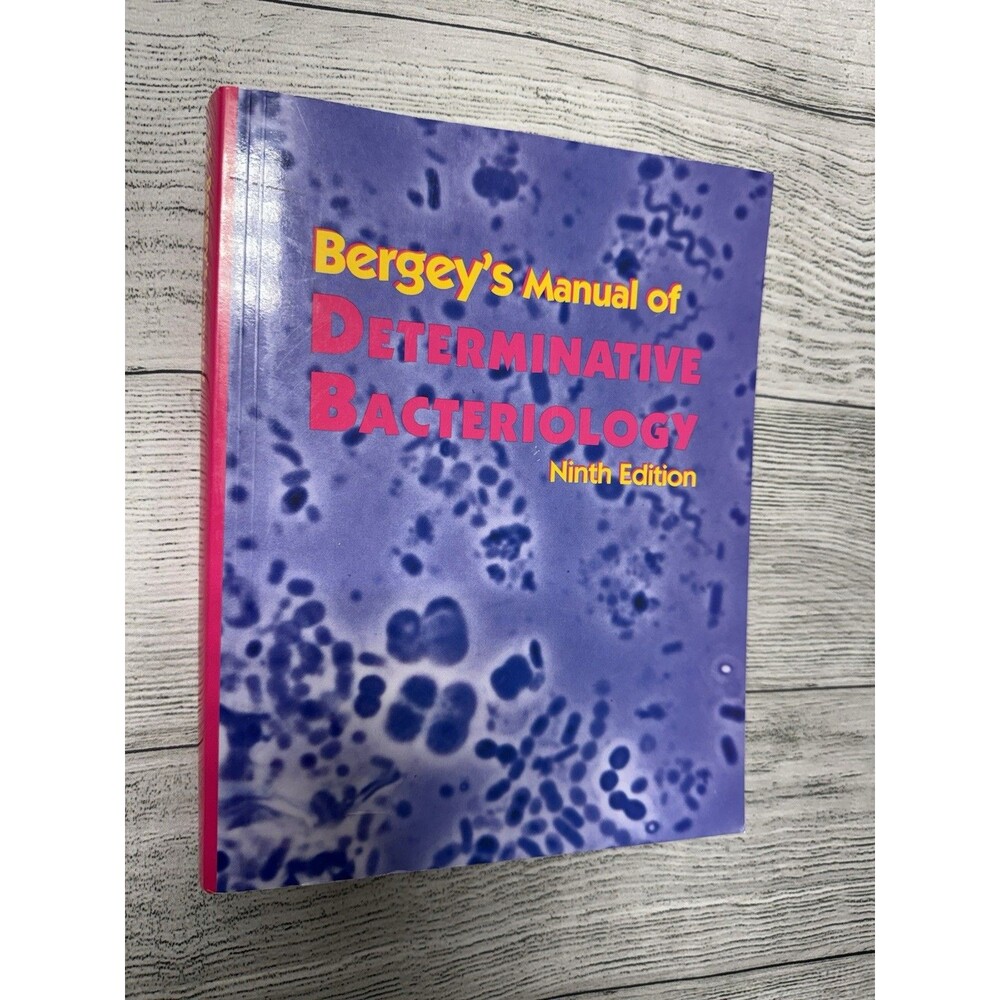 Bergey's Manual of Determinative Bacteriology 9th Edition Holt Softcover